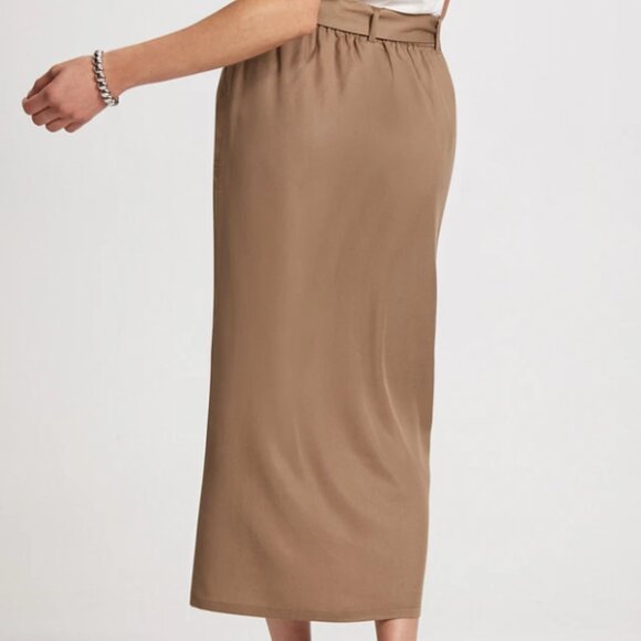 Laura Front Slit Midi Skirt, Size 0 - Picture 3 of 7